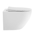 Унитаз ABBER Bequem AC1100T подвесной белый, безободковый, смыв торнадо AC1100T