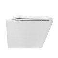 Унитаз ABBER Rechteck AC1201T подвесной белый, безободковый, смыв торнадо AC1201T