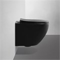 Унитаз ABBER Bequem AC1100MB подвесной черный матовый, безободковый AC1100MB