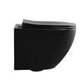 Унитаз ABBER Bequem AC1100MB подвесной черный матовый, безободковый AC1100MB