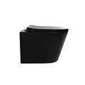 Унитаз ABBER Bequem AC1102TMB подвесной черный матовый, безободковый, смыв торнадо AC1102TMB