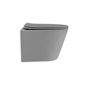 Унитаз ABBER Bequem AC1102TMG подвесной серый матовый, безободковый, смыв торнадо AC1102TMG