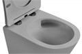 Унитаз ABBER Bequem AC1102TMG подвесной серый матовый, безободковый, смыв торнадо AC1102TMG