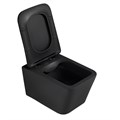 Комплект подвесной Унитаз ABBER Rechteck AC1201MB черный матовый с инсталляцией AC0105 и кнопкой AC0121MB черный матовый AC1201MB-AC0105-AC0121MB
