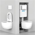 Комплект подвесной унитаз ABBER Bequem AC1100T белый с инсталляцией AC0105 и кнопкой AC0120MMG золото матовое AC1100T-AC0105-AC0120MMG - фото 77053 Комплект подвесной унитаз ABBER Bequem AC1100T белый с инсталляцией AC0105 и кнопкой AC0120MMG золото матовое AC1100T-AC0105-AC0120MMG - фото 77053