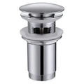 Донный клапан ABBER AF0010 с переливом, клик-клак, хром AF0010