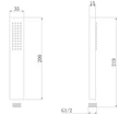 Душевая лейка ABBER AF0050W латунь, белый AF0050W