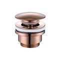 Донный клапан ABBER AF0011RG без перелива, клик-клак, розовое золото AF0011RG - фото 77311