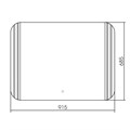 Зеркало ABBER See AG6101S с подсветкой, сенсорный выключатель, диммер AG6101S