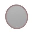 Зеркало ORKA Molino 90x90 c LED подсветкой, розовый матовый 3006250 - фото 77944