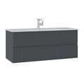 Тумба с раковиной ORKA Moonlight 120 подвесная, антрацит матовый 5001506 - фото 78301