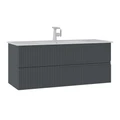 Тумба с раковиной ORKA Moonlight 120 подвесная, антрацит матовый 5001506