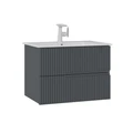 Тумба с раковиной ORKA Moonlight 70 подвесная, антрацит матовый 5003439