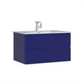 Тумба с раковиной ORKA Moonlight 90 подвесная, синий матовый 5001498
