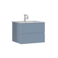 Тумба с раковиной ORKA Moonlight 90 подвесная, голубой матовый 5001501