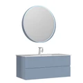 Тумба с раковиной ORKA Moonlight 120 подвесная, голубой матовый 5001507