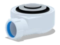 Сифон для душевого поддона 1 1/2*50 h=55mm, хром, клик-клак, сетка, ANI PLAST E450CLS
