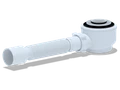 E415CL Сифон для душевого поддона 1 1/2"*50 с гибкой трубой 375*40/50(8шт) хром, клик-клак E415CL