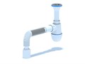 Сифон Ани 1 1/4"* 40с гибкой трубой 40х50, ANI PLAST C2010 - фото 79076