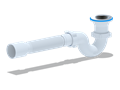 Сифон Ани для душевого поддона1 1/2"*40 с г/т 40х50,ANI PLAST E115 - фото 79086