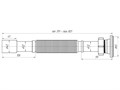 Сифон гофрированный 1 1/4"*32/40,ANI PLAST G207