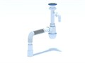 Сифон Ани 1 1/2"  40с отв. с/м с г/тр 40х40/50, ANI PLAST C0315 - фото 79116
