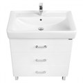 Тумба АМЕРИНА 80 М, белая (под раковину ТИГОДА 80) 1A169101AM010