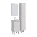 Шкаф зеркальный Lemark UNIVERSAL 45х80 см 1 дверный, петли слева, цвет корпуса: Белый глянец LM45ZS-U