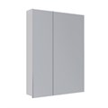 Шкаф зеркальный Lemark UNIVERSAL 60х80 см 2-х дверный, цвет корпуса: Белый глянец LM60ZS-U - фото 79963