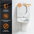 Orange C01-100W унитаз  подвесной безободковый: санфарфор, скрытая система монтажа, не позволяющая скапливаться пыли обтекаемая форма корпуса, ультратонкое и быстросъёмное сиденье из дюропласта с функцией плавного закрывания Soft-close C01-100W
