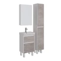 Шкаф зеркальный Lemark UNIVERSAL 50х80 см 1 дверный, петли слева, цвет корпуса: Белый глянец LM50ZS-U