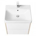 Тумба СКАНДИ 55, белая, дуб верона (под раковину АДРИАНА 55) 1A251701SDB20