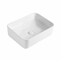 Orange B02-460W раковина накладная белая глянцевая, санфарфор
Размеры (ШхГхВ): 465х350х140 мм B02-460W
