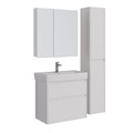 Тумба Lemark COMBI 100 см под 1 раковину, подвесная/напольная, 2 ящика, цвет корпуса, фасада: Белый LM03C100T