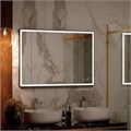 Зеркало Solid Black Led 1000x800, реверсивное крепление ЗЛП1607