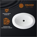 Orange B08-640W раковина накладная белая глянцевая, санфарфор
Размеры (ШхГхВ): B08-640w