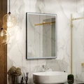 Зеркало Frame Black LED 600х800 ЗЛП948