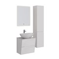 Тумба Lemark MIANO 60 см под 1 раковину, подвесная, 2 ящика, цвет корпуса, фасада: Белый глянец LM06M60T
