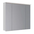 Шкаф зеркальный Lemark ZENON 90х80 см 3-х дверный, с козырьком-подсветкой, с розеткой, цвет корпуса: LM90ZS-Z
