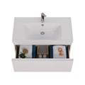 Тумба Lemark VEON MINI 90 см под 1 раковину, подвесная, с 1 ящик, цвет корпуса, фасада: Белый глянец LM02VM90T