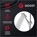 Agger Fresh AHS04 Ручной душ 95x100 мм с силиконовыми форсунками AHS04 - фото 8188 Agger Fresh AHS04 Ручной душ 95x100 мм с силиконовыми форсунками AHS04 - фото 8188