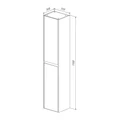 Пенал Lemark COMBI 35 см подвесной/напольный, 2-х дверный, открывание лев/прав, цвет фасада: Дуб кан LM03C35P-dub