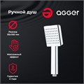 Agger Fresh AHS04 Ручной душ 95x100 мм с силиконовыми форсунками AHS04 - фото 8190 Agger Fresh AHS04 Ручной душ 95x100 мм с силиконовыми форсунками AHS04 - фото 8190
