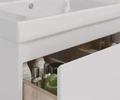 Тумба Lemark COMBI 125 см под 2 раковины, подвесная/напольная,4 ящика, цвет корпуса, фасада: Белый г LM03C125T