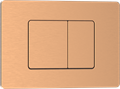 Кнопка смыва IBERICA BLANCA INOX-C нержавеющая сталь, розовое золото матовое (IB.B011.007.002) IB.B011.007.002 - фото 82104