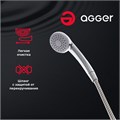 Agger Retro A1921100 Двухзахватный универсальный смеситель с поворотным изливом  380 мм, керамическим дивертором и душевым набором (шланг, лейка, держатель) A1921100