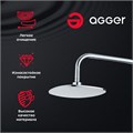Agger Marine ATS05 Верхний душ 240x240 мм с регулируемым углом наклона ATS05