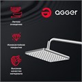 Agger Fresh ATS04 Верхний душ 215x215 мм с силиконовыми форсунками и регулируемым углом наклона ATS04