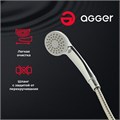 Agger Retro-X A1722200 Двухзахватный универсальный смеситель с поворотным изливом  300 мм, керамическим дивертором и душевым набором (шланг, лейка, держатель) A1722200