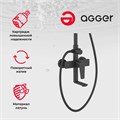 Agger Brilliant A0393344 душевая система со смесителем для ванны/душа, черная A0393344 Agger Brilliant A0393344 душевая система со смесителем для ванны/душа, черная A0393344